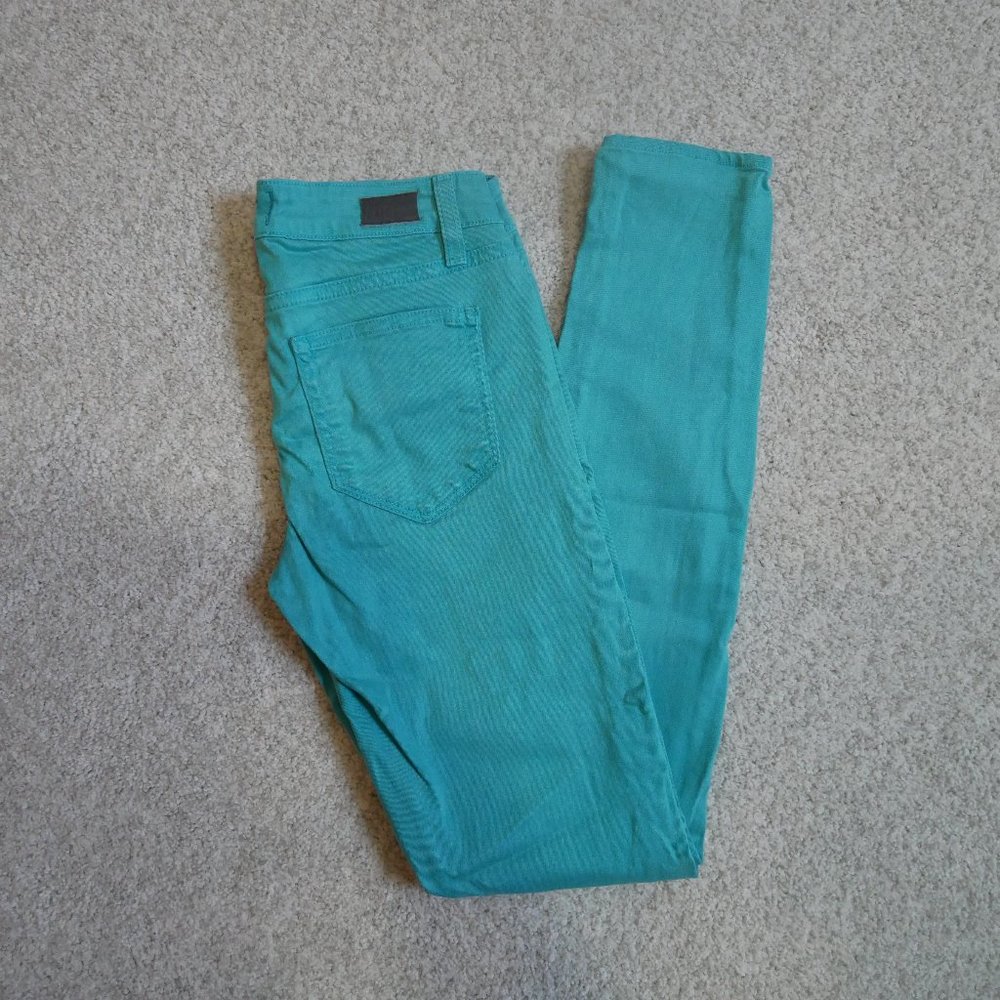 Teal Blue Paige Jeans size 25
